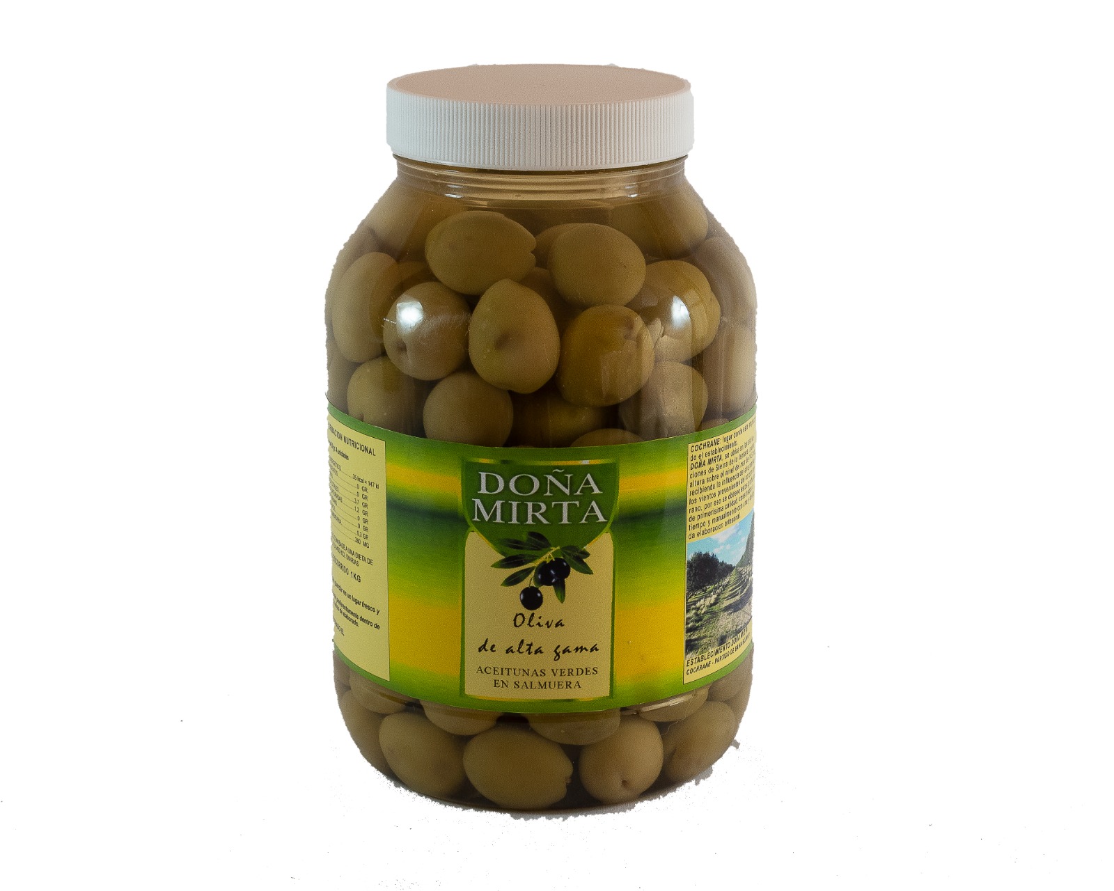 Aceitunas verdes con carozo