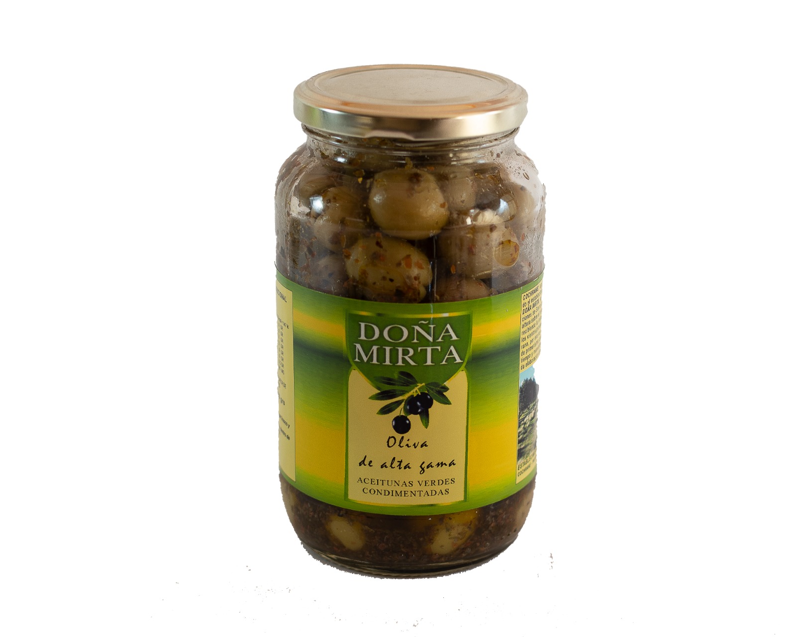 Aceituna verdes saborizadas con AOVE & hierbas